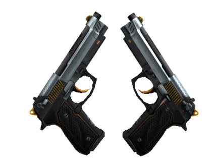 StatTrak™ Dual Berettas | Ventilators (Minimal Wear)