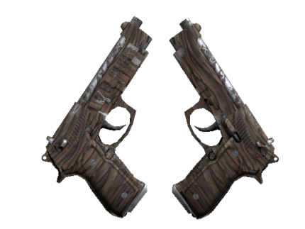 Souvenir Dual Berettas | Drift Wood (Well-Worn)