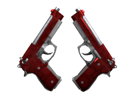 Dual Berettas | Hemoglobin (Minimal Wear)