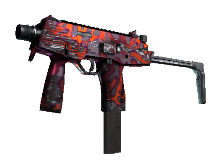 MP9 | Ruby Poison Dart (Well-Worn)